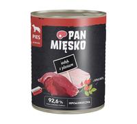 PAN MIĘSKO Dinde avec cerf nourriture humide pour chiens 800 g