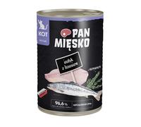 PAN MIĘSKO Dinde avec saumon nourriture humide pour chatons 6x400 g