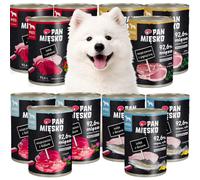 Pan Mięsko karma mokra dla psa mix 400g x 12 sztuk + gratis ZESTAWY