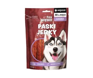 PAN MIĘSKO Lanières de jerky au canard, friandise pour chien, 100 g
