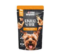 PAN MIĘSKO Morceaux en sauce Dinde et canard 150 g pour chien
