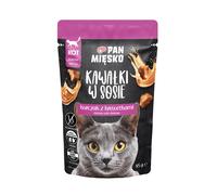 PAN MIĘSKO Morceaux en sauce Poulet aux crevettes 85 g pour chat