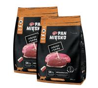PAN MIĘSKO Veau avec canard pour chats croquettes M 2x400 g