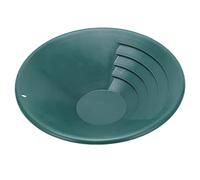 Pan Panning ABS Green Gold avec un design rainuré peu profond à 90 ° - Convient aux débutants en mine d'or - 260 mm