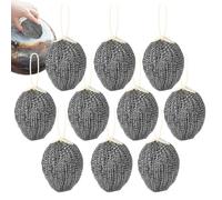Pan Scrubber - Scrubber De Plats | Épurateur En Acier Inoxydable | 10 De Brosses De Lavabo En Laine En Acier Éponges | Ustensiles De Cuisine Ustensiles De Cuisine Ustensiles De Lavel