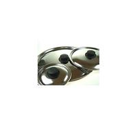 Pan Steel s.r.l. M61690 Couvercle en inox avec Poignée Bakélite 38 cm