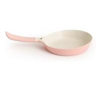 CREATE / PAN STUDIO/Poêle Ø24CM Rose Pastel/Fonte d'aluminium, manche en bakélite, sans PTFE et PFOA, fàcile à nettoyer