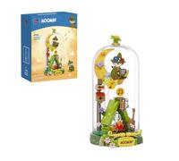 PAN TASY Concert de Snufkin, Jeu de Construction à Exposer | Scène musicale avec figurines détaillées, instruments et décor naturel, diorama Moomin pour adultes et collectionneurs