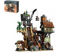 PAN TASY Mine d’Or GBC Motorisée, Jeu de Construction pour Adultes | Système d’engrenages USB-C avec parcours de billes et 3 figurines, diorama mécanique interactif à exposer