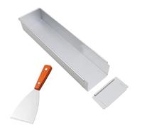 Pan Tiramisu Pan à gâteau rectangle anodisé en aluminium anodisé avec gâteau à antiadhésif mobile et détachable avec pelle pour la distribution, vendant rectangulaire