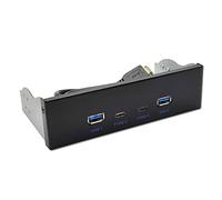 PAN4USB-V01 Lecteur optique USB 3.2 avec panneau avant USB 3.2 Type C 19 broches Facile à installer Aucune alimentation externe nécessaire Carte d'extension