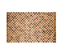 PANA®ECO Tapis de Bain en Bois d’Acacia (50 x 80 cm) • Tapis de Sol avec Surface antidérapante pour Salle de Bain • Naturel et Durable