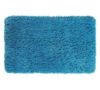 PANA® Tapis de Bain Microfibre à Poils Longs - 50 x 80 cm - Blanc | Dessous antidérapant - Toucher très doux sous les pieds - Très absorbant et séchage rapide - Lavable à 30 °C