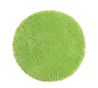PANA® Tapis de Bain Rond en Microfibres à Hautes mèches (Ø 90 cm) • Doux, Moelleux, antidérapant & Lavable • pour Salle de Bain ou Douche • Couleur : Vert