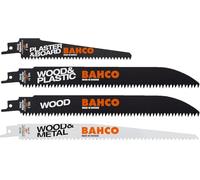 Panachage de 5 lames de scie sabre Bimétal Bahco 3942-WOOD-SET-5P