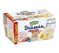 Panachés de dessert lacté fraise et banane mangue dès 6 mois,12 x 95 g