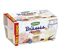 Panachés de dessert lacté fraise et vanille dès 6 mois,12 x 95 g