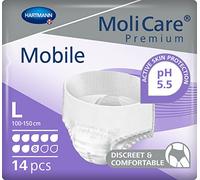 Hartmann Healthcare – Couches Molicare Prem Mobile 8 Gts – Taille L – 14 unités