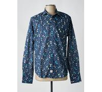 panama chemises homme de couleur bleu