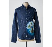 panama chemises homme de couleur bleu S