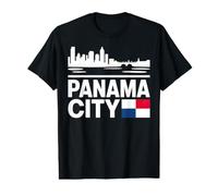 Panama City Panama Skyline Badge Souvenir de Voyage T-Shirt Graphique avec Valeur