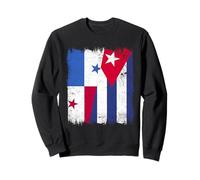 Panama Cuba Demi Drapeau Panaméen Patrimoine cubain Sweatshirt
