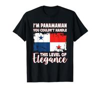 Panama Flag Proud Elegant Panamanian Boyfriend Girlfriend T-Shirt Graphique avec Valeur