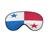 Panama Flag Sleep Eye Mask Soft Eye Covers Blocking Lights Bandeau avec sangle réglable pour la sieste de voyage