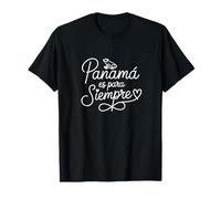 Panama is Forever - Panama Patriotic Heart Line Art T-Shirt