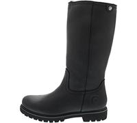 Panama Jack – Bottes hautes femme Bambina en cuir, semelle amovible, fermeture éclair Noir 37