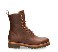 Panama Jack Bottes de Combat Imperméables en Cuir Marron Frisia B10 Pour Femme
