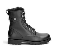 Panama Jack Bottes d'hiver chaudes à lacets en cuir noir Benissa B2 pour femmes