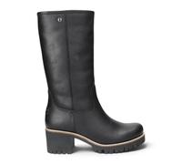 Panama Jack Bottes d'hiver chaudes mi-mollet en cuir noir imperméable Patricia B17