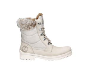 Panama Jack - Chaussures montantes fourrées - Tuscani B11 Napa Hielo/Ice pour Femme en Cuir - Taille 36 - Blanc Blanc 36