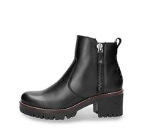 Panama Jack Femme Bottes Pauline Igloo Trav, Dame Bottines,Bottillons,Fermeture éclair,Bottes,Demi-Botte,Bootie,Noir (Schwarz / B2),37 EU / 4 UK