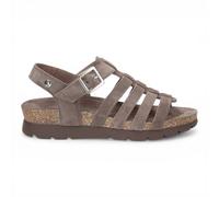 Panama Jack Sandales Espadrilles Daim Sasha B6 Gris Femme Semelle Compensée