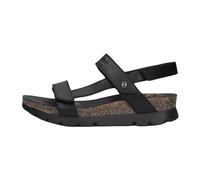 Panama Jack - Sandalette Noire Selma avec Semelle Compensée - Femme - Chaussures - Noir - Taille: 36 EU