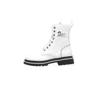 Panama Jack Women's Fortune Combat Boot, blanc, 41 EU