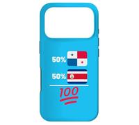 Panamanian Plus Costa Rica Mix Flag Heritage Coque pour iPhone 17 Pro