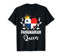 Panamanian Queen Panama Flag Proud Panamanian Woman T-Shirt