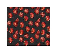 PanaRL Tomate Rouge à Motif Noir, Tapis de séchage de la Vaisselle, Tapis d'égouttoir à Vaisselle Absorbant pour comptoir de Cuisine, Tapis d'évier, Tapis de séchage 41x46 CM