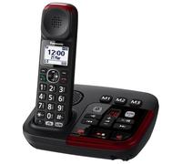 PANAS TEL.CORDLESS KX-TGM420EXB BLACK Cordless amplificato Dect Gap con segreteria