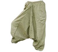 PANASIAM Aladin Pants Cotton 'Nature', Olive Green, XL