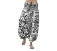 PANASIAM Aladin Pants ISAN, White Black, XL