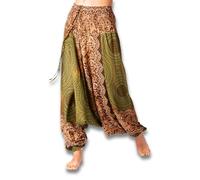PANASIAM Aladin Pants, Mandala 1, Olive Green XL
