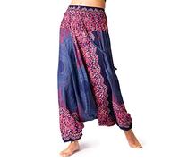 PANASIAM Aladin Pants, Mandala 6, Blue Tones L