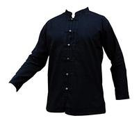 PANASIAM Chemise Pêcheur à Patte de Boutonnage - Chemise d'Été en Coton | Chemise de pêcheur, chemise en coton, manches courtes ou longues, coupe ample, boutons en bois, comme chemise médiévale