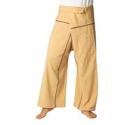 PANASIAM Fisherman Pants Stripe-Design, Beige, L
