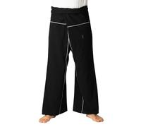 PANASIAM Fisherman Pants Stripe-Design, Black, XL