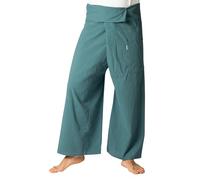 PANASIAM Fisherman Pants Unicolor, Petrol Grey, L